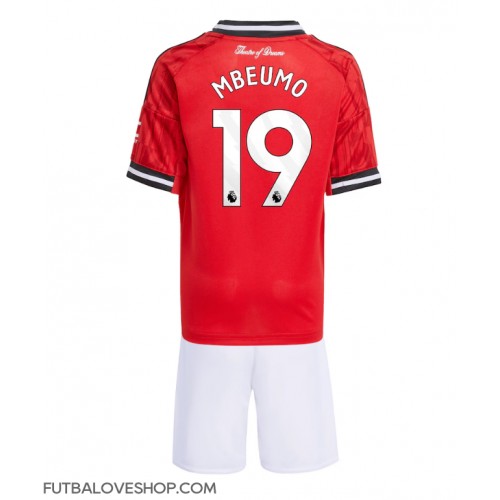 Dres Manchester United Bryan Mbeumo #19 Domáci pre deti 2025-26 Krátky Rukáv (+ trenírky)